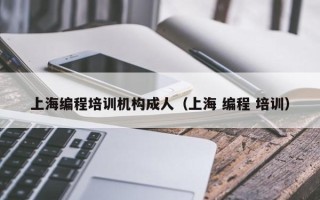 上海编程培训机构成人（上海 编程 培训）