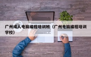广州成人电脑编程培训班（广州电脑编程培训学校）