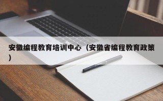 安徽编程教育培训中心（安徽省编程教育政策）